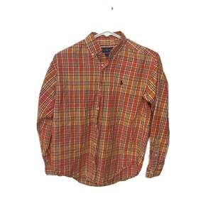 RARE Polo Ralph Lauren Farrell Shirt Flannel Button Up YOUTH M.